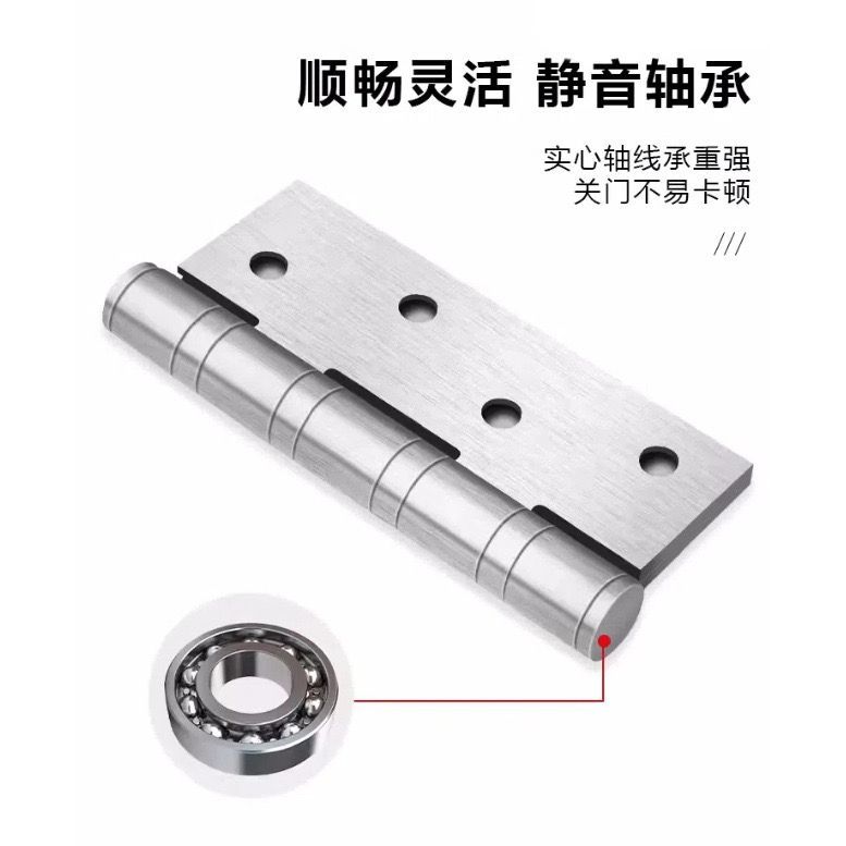 不銹鋼平開合頁 現代木門的靜音守護者